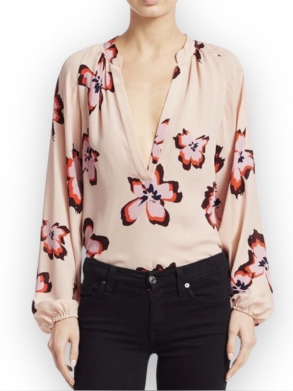 A.L.C. JULES FLORAL SILK BLOUSE 💗💗